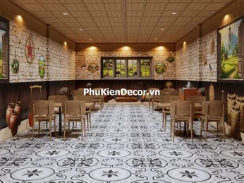 Top 10 Mẫu Tranh Dán Tường Giả Gạch Mang Đến Hơi Thở Làng Quê Cho Không Gian F&B