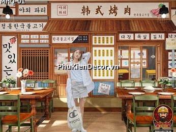 Top 1001 Mẫu Tranh Dán Tường 3D Hàn Quốc Được Yêu Thích Dành Cho Nhà Hàng, Quán Ăn, Cà Phê 