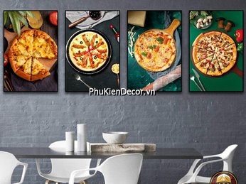 Top +299 mẫu tranh treo tường tiệm Bánh Pizza, quán Pizza trang trí Hot trend nhất hiện nay 