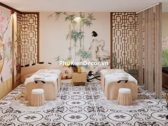Tranh Dán Tường Tiệm Gội Đầu, Massage, Xông Hơi – Bí Quyết Giữ Chân Khách Hàng Trung Thành Cho Spa Của Bạn