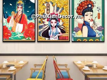 499+ mẫu tranh treo tường quán Trung Quốc - Sự cân bằng giữa  nghệ thuật và văn hóa ẩm thực Trung Hoa