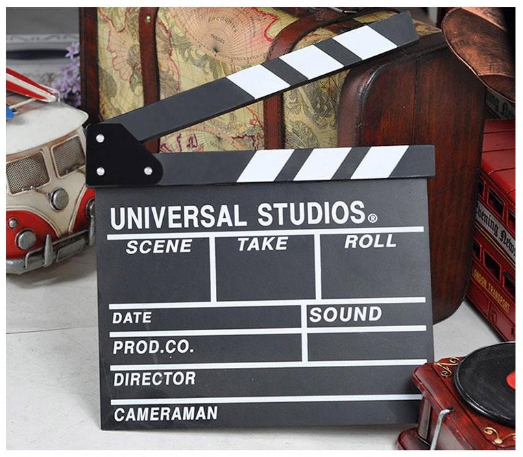 Bảng gỗ diễn Action quay phim Điện ảnh, trang trí (Clapper Board)