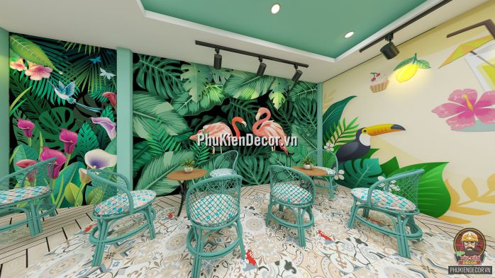 Tổng hợp các mẫu tranh dán tường 3D trang trí Quán Trà sữa đẹp, dễ thương và độc lạ Tổng hợp các mẫu tranh dán tường 3D trang trí Quán Trà sữa đẹp, dễ thương và độc lạ