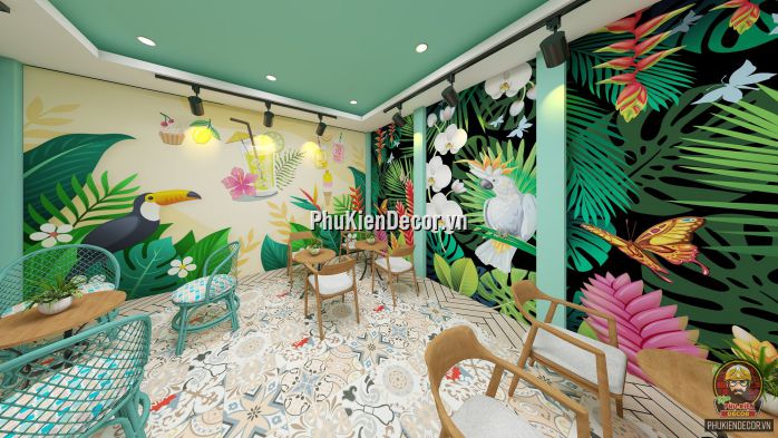 Tổng hợp các mẫu tranh dán tường 3D trang trí Quán Trà sữa đẹp, dễ thương và độc lạ Tổng hợp các mẫu tranh dán tường 3D trang trí Quán Trà sữa đẹp, dễ thương và độc lạ