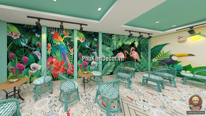 Tổng hợp các mẫu tranh dán tường 3D trang trí Quán Trà sữa đẹp, dễ thương và độc lạ Tổng hợp các mẫu tranh dán tường 3D trang trí Quán Trà sữa đẹp, dễ thương và độc lạ