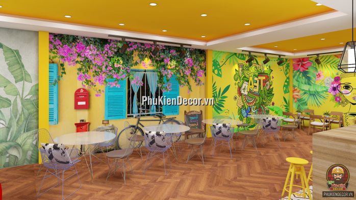 Tổng hợp các mẫu tranh dán tường 3D trang trí Quán Trà sữa đẹp, dễ thương và độc lạ Tổng hợp các mẫu tranh dán tường 3D trang trí Quán Trà sữa đẹp, dễ thương và độc lạ