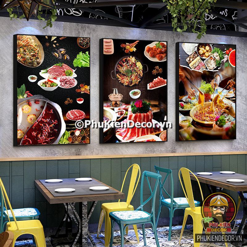 Tổng hợp các mẫu tranh trang trí quán lẩu nướng Tổng hợp các mẫu tranh trang trí quán lẩu nướng