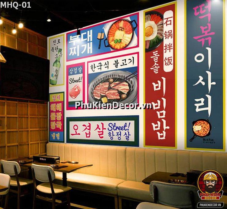 Trang trí Mô hình Tiệm Mì Cay - Tokbokki bằng tranh dán tường 3D Hàn Quốc phù hợp Sinh Viên, Giới Trẻ Trang trí Mô hình Tiệm Mì Cay - Tokbokki bằng tranh dán tường 3D Hàn Quốc phù hợp Sinh Viên, Giới Trẻ