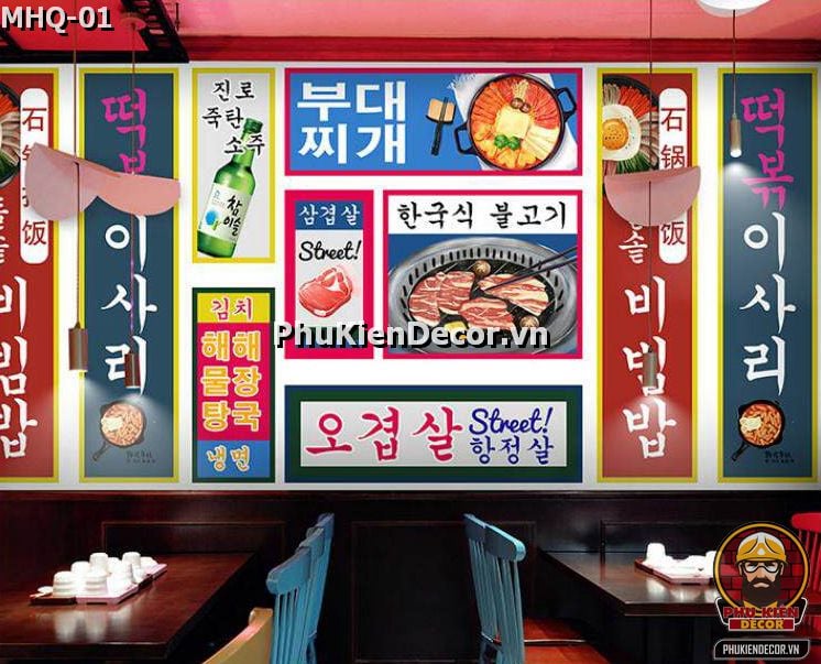 Trang trí Mô hình Tiệm Mì Cay - Tokbokki bằng tranh dán tường 3D Hàn Quốc phù hợp Sinh Viên, Giới Trẻ Trang trí Mô hình Tiệm Mì Cay - Tokbokki bằng tranh dán tường 3D Hàn Quốc phù hợp Sinh Viên, Giới Trẻ