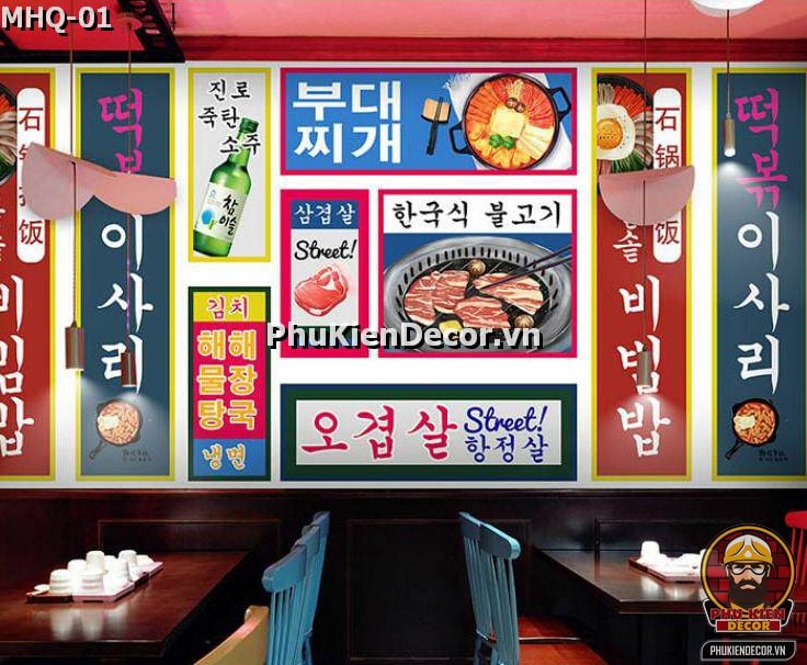 Trang trí Mô hình Tiệm Mì Cay - Tokbokki bằng tranh dán tường 3D Hàn Quốc phù hợp Sinh Viên, Giới Trẻ Trang trí Mô hình Tiệm Mì Cay - Tokbokki bằng tranh dán tường 3D Hàn Quốc phù hợp Sinh Viên, Giới Trẻ