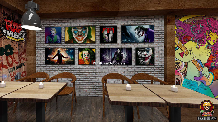Trang trí phong cách Film Joker Trang trí phong cách Film Joker