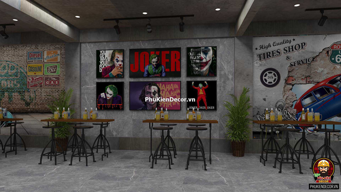 Trang trí phong cách Joker Trang trí phong cách Joker