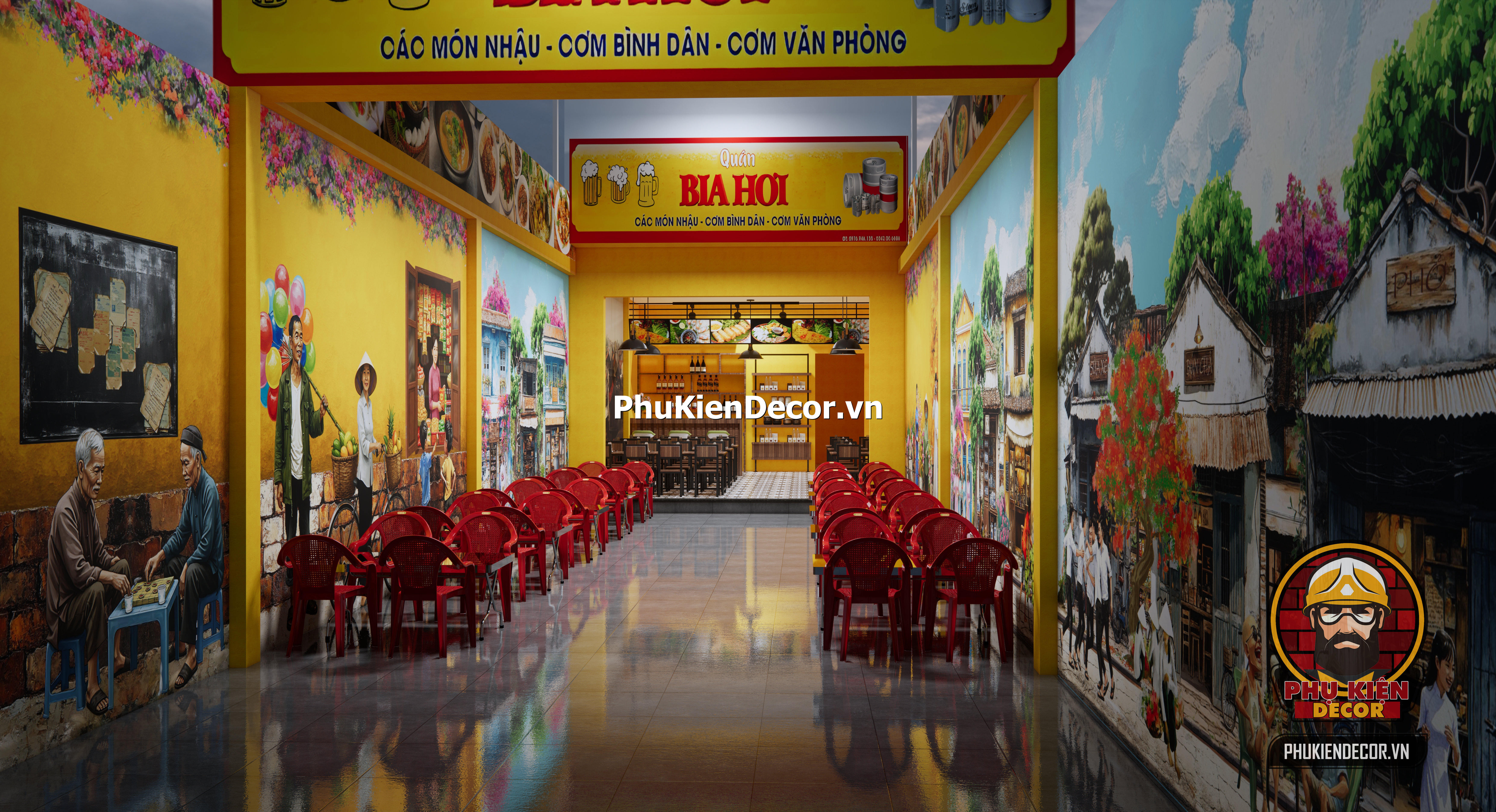 Trang trí quán ăn bia hơi Hà Nội , gợi nhớ lại qua từng góc nhỏ Trang trí quán ăn bia hơi Hà Nội , gợi nhớ lại qua từng góc nhỏ