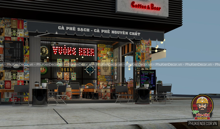 Phụ Kiện Decor - chuyên cung cấp vật tư trang trí quán Cafe Beer đẹp Phụ Kiện Decor - chuyên cung cấp vật tư trang trí quán Cafe Beer đẹp