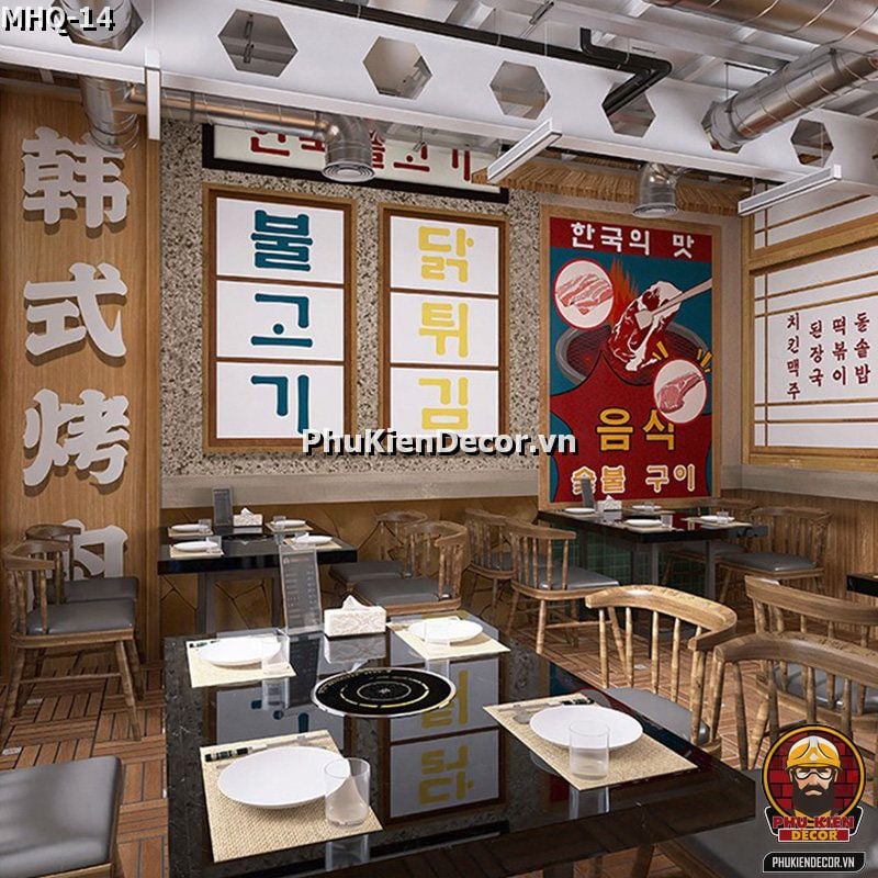 Mẫu Trang trí Quán Ăn Phong Cách Seoul Retro Hoài Niệm Tinh Tế Mẫu Trang trí Quán Ăn Phong Cách Seoul Retro Hoài Niệm Tinh Tế