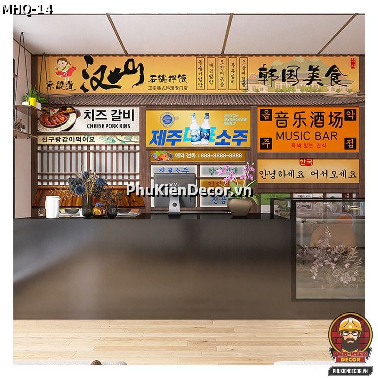 Mẫu Trang trí Quán Ăn Phong Cách Seoul Retro Hoài Niệm Tinh Tế Mẫu Trang trí Quán Ăn Phong Cách Seoul Retro Hoài Niệm Tinh Tế