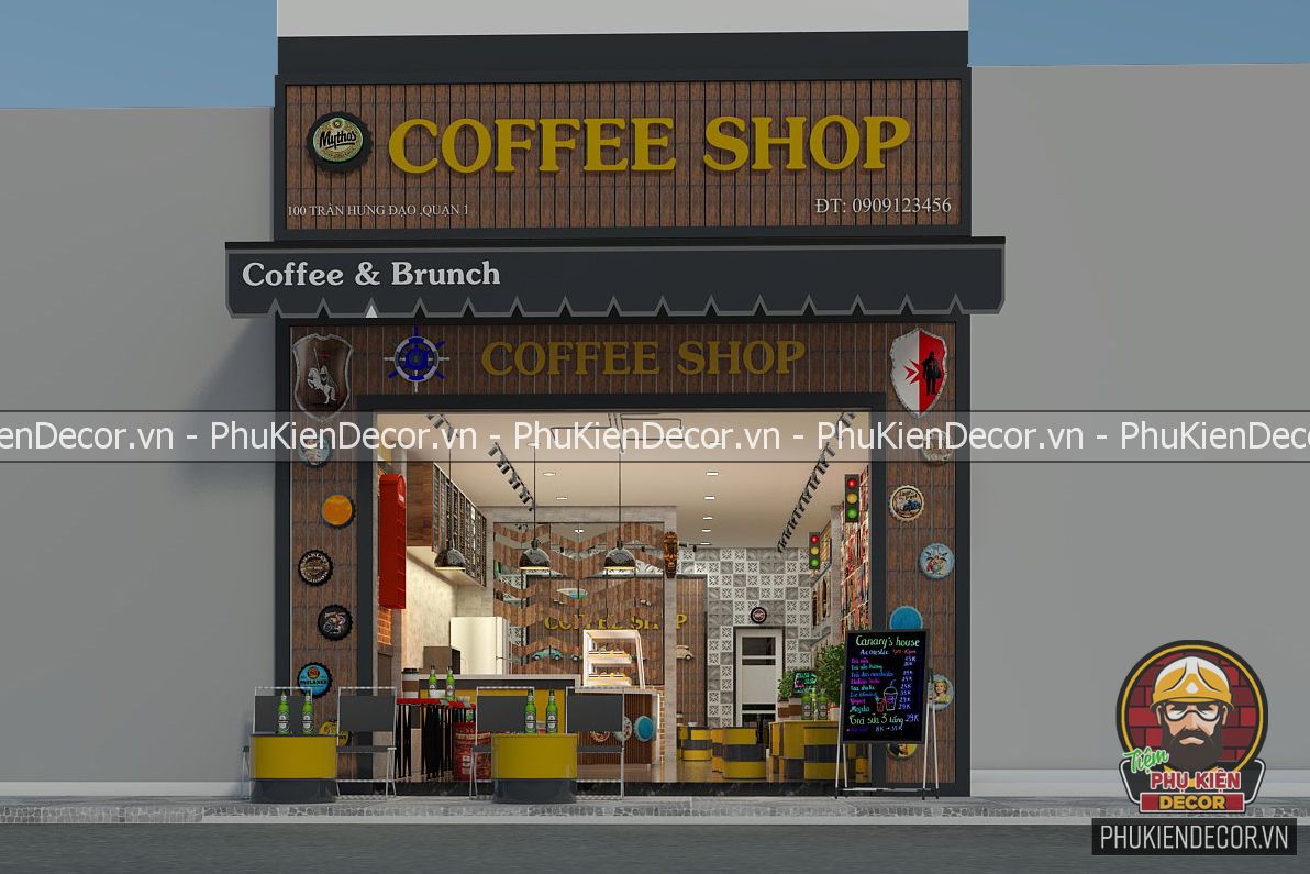 Thiết kế quán Cafe mặt tiền ngang 5m có dễ như Bạn nghĩ không?