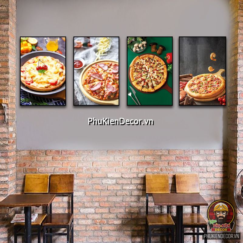 Tranh canvas treo tường bánh pizza đẹp thu hút thực khách Tranh canvas treo tường bánh pizza đẹp thu hút thực khách
