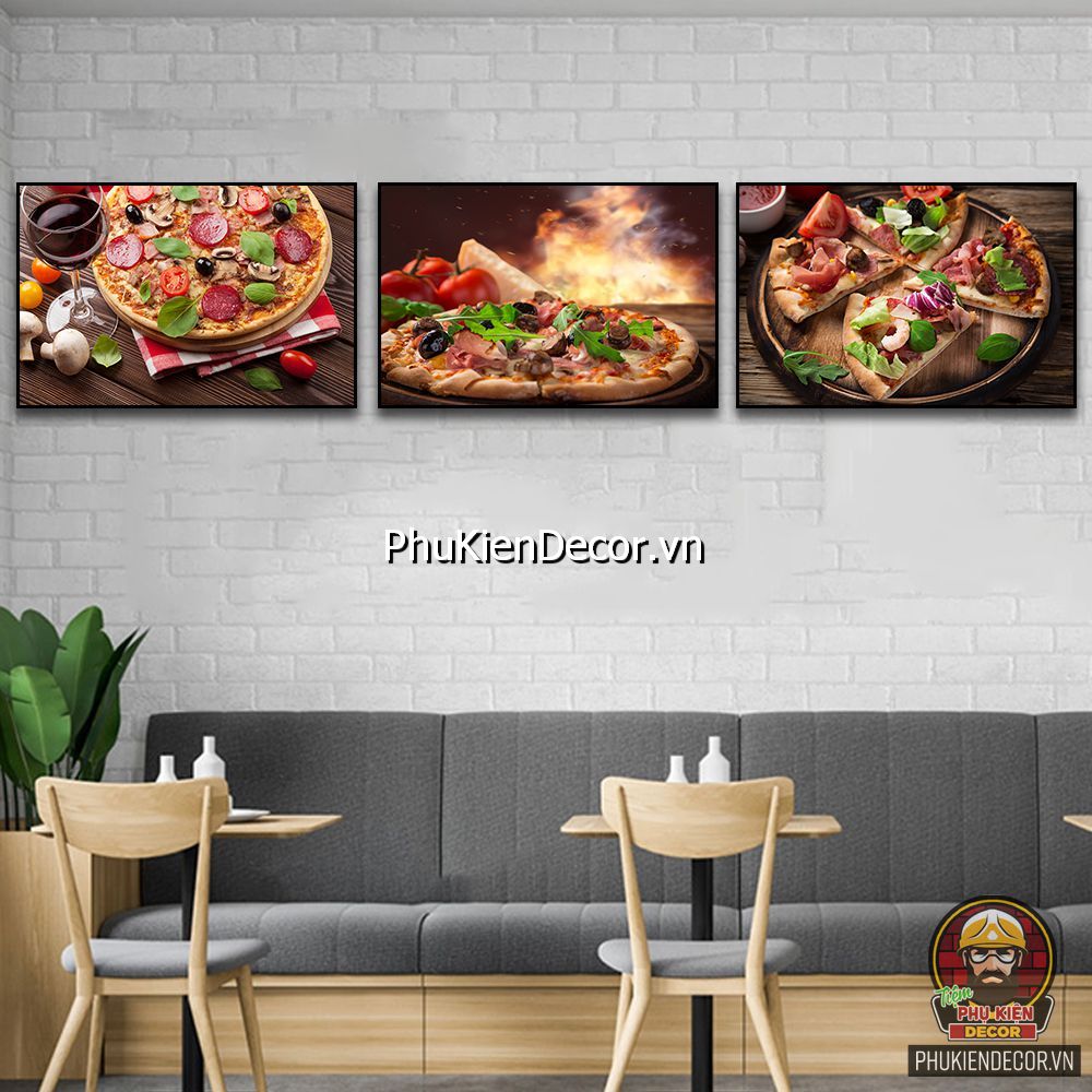 Tranh canvas treo tường quán pizza được nhiều người yêu thích hiện nay Tranh canvas treo tường quán pizza được nhiều người yêu thích hiện nay