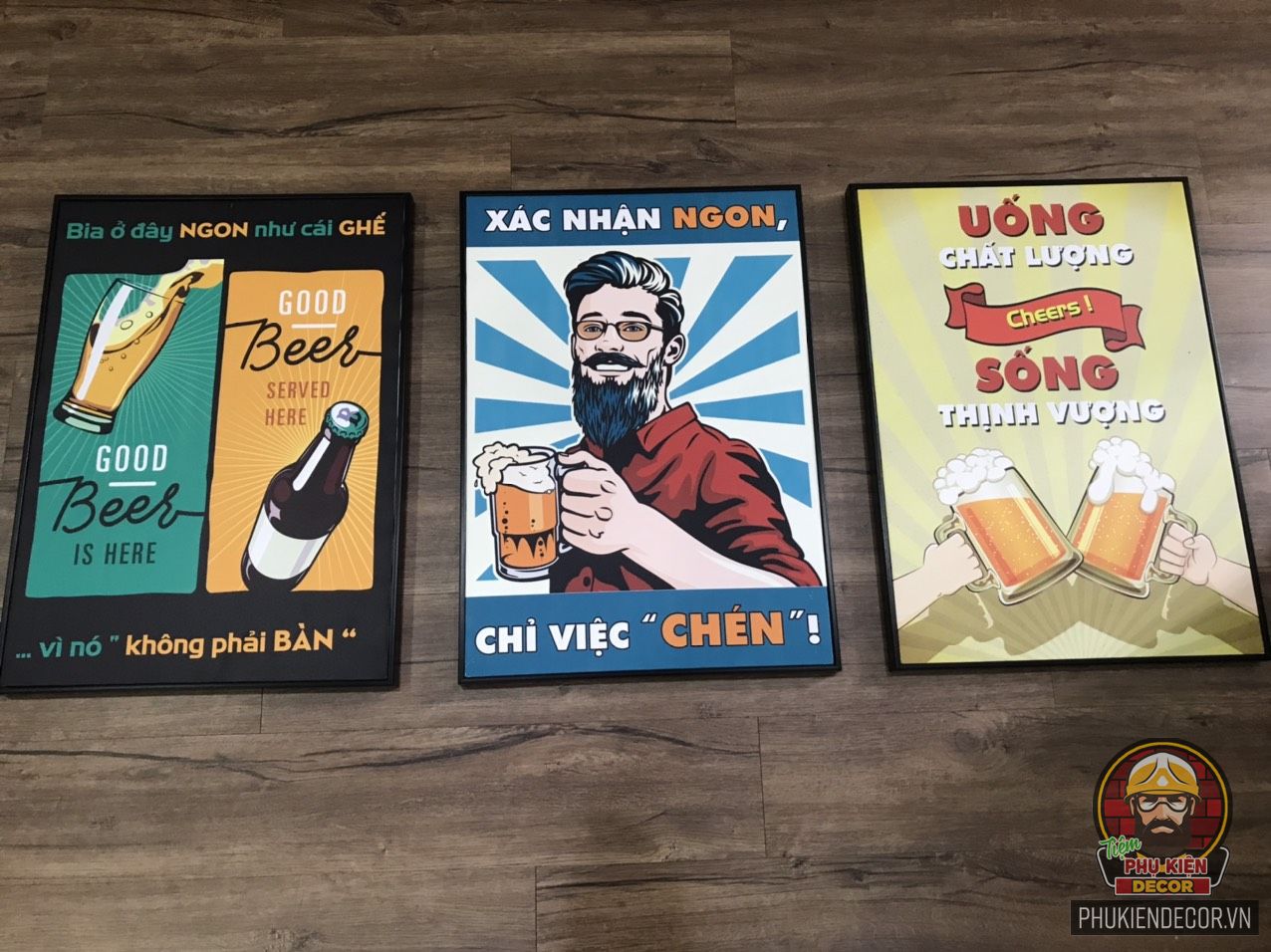 Tranh treo tường trang trí quán Cafe Bia Tranh treo tường trang trí quán Cafe Bia