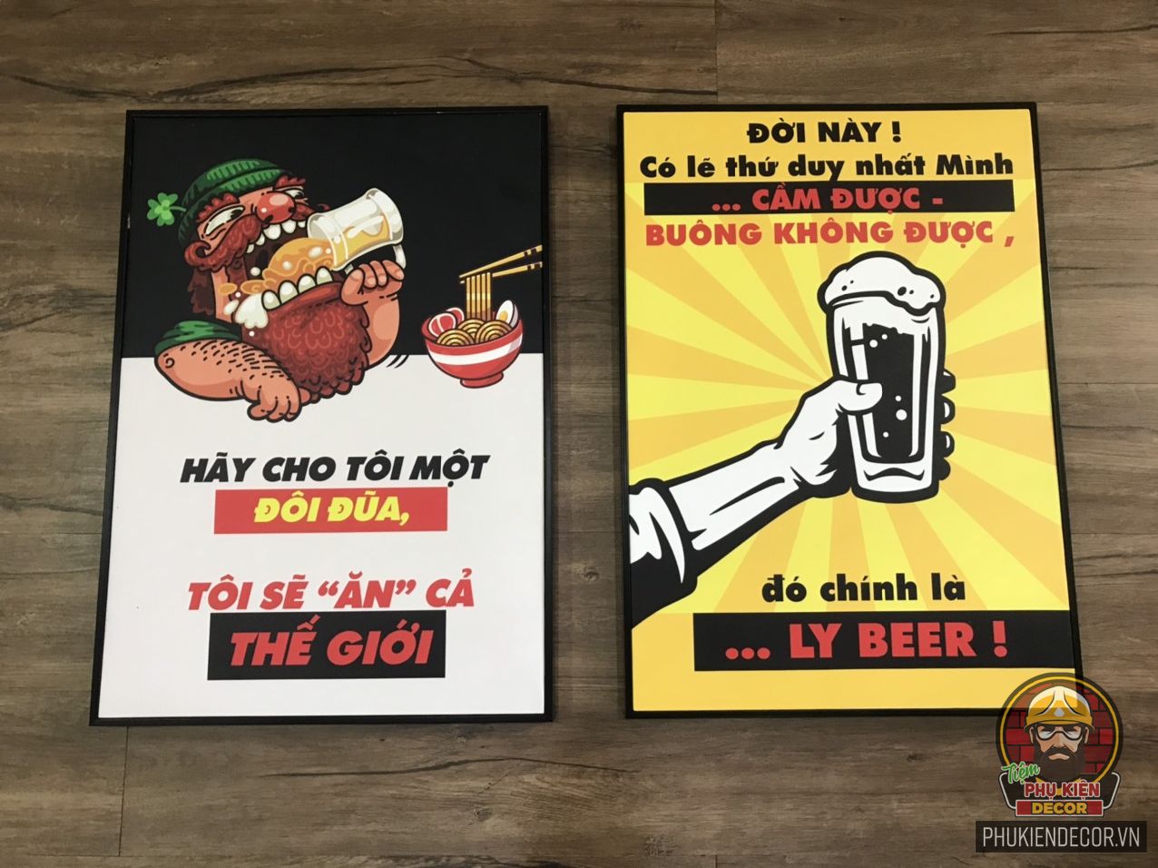 Tranh treo tường trang trí quán Cafe Bia Tranh treo tường trang trí quán Cafe Bia