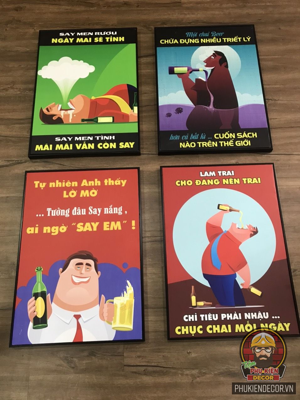 Tranh canvas treo tường trang trí quán Beer Cafe Tranh canvas treo tường trang trí quán Beer Cafe