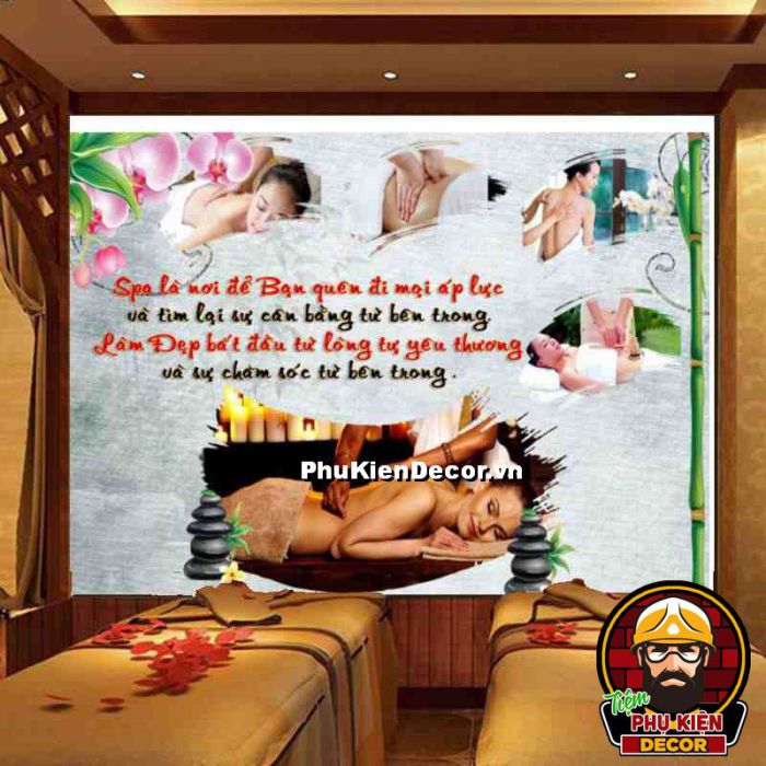 Tranh chăm sóc trị liệu cơ thể tạo sự thư giãn, xả stress hiệu quả Tranh chăm sóc trị liệu cơ thể tạo sự thư giãn, xả stress hiệu quả