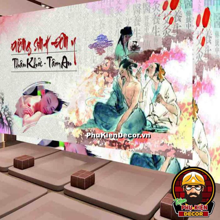 Tranh chủ đề Dưỡng sinh đông y Trung Hoa thư giãn, nâng cao sức khỏe Tranh chủ đề Dưỡng sinh đông y Trung Hoa thư giãn, nâng cao sức khỏe