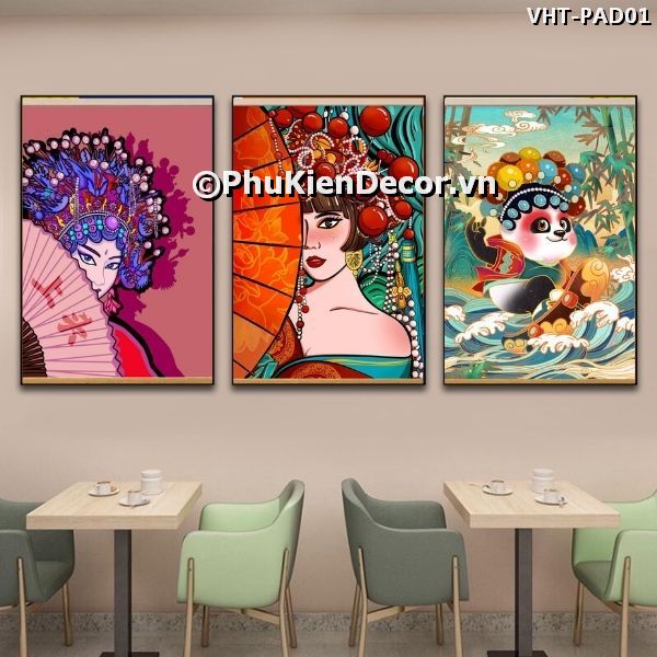 Tranh kịnh kịch kết hợp nghệ thuật đương đại Trung Hoa mới lạ, khác biệt Tranh kịnh kịch kết hợp nghệ thuật đương đại Trung Hoa mới lạ, khác biệt