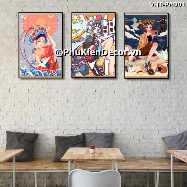 Tranh kịnh kịch kết hợp nghệ thuật đương đại Trung Hoa mới lạ, khác biệt Tranh kịnh kịch kết hợp nghệ thuật đương đại Trung Hoa mới lạ, khác biệt