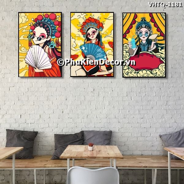 Tranh phong cách đặc trưng của kinh kịch và nghệ thuật đương đại Trung Hoa Tranh phong cách đặc trưng của kinh kịch và nghệ thuật đương đại Trung Hoa