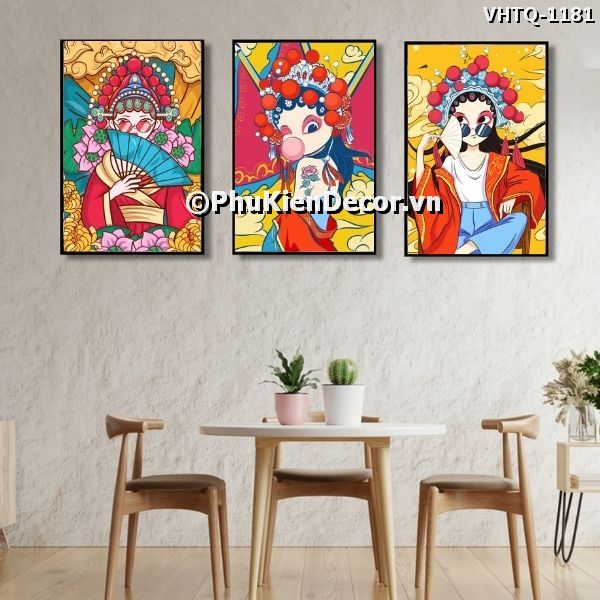 Tranh phong cách đặc trưng của kinh kịch và nghệ thuật đương đại Trung Hoa Tranh phong cách đặc trưng của kinh kịch và nghệ thuật đương đại Trung Hoa