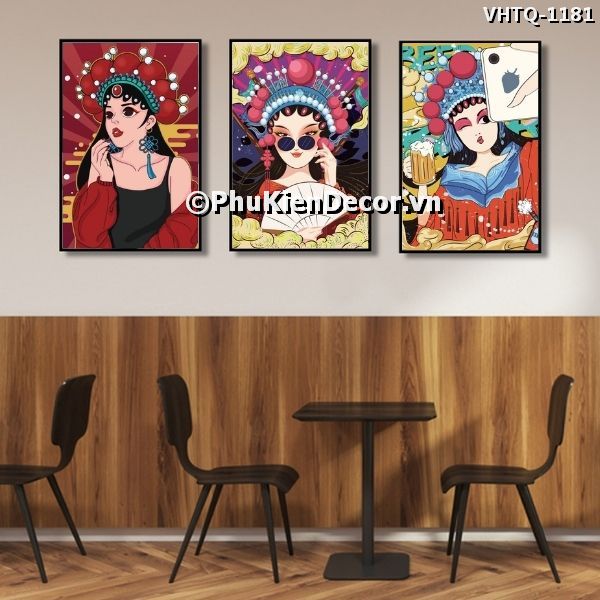 Tranh phong cách đặc trưng của kinh kịch và nghệ thuật đương đại Trung Hoa Tranh phong cách đặc trưng của kinh kịch và nghệ thuật đương đại Trung Hoa