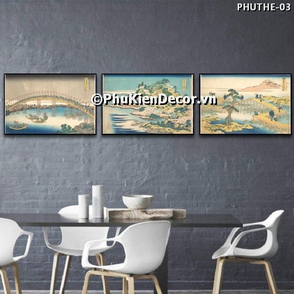 Tranh phong cảnh thiên nhiên thời đại cổ Ukiyo-e bình dị, mộc mạc Tranh phong cảnh thiên nhiên thời đại cổ Ukiyo-e bình dị, mộc mạc