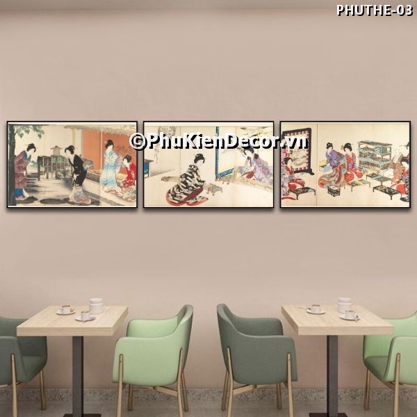 Tranh lối sống và văn hóa sinh hoạt của người dân Nhật Bản thời đại Ukiyo-e truyền thống, gần gũi Tranh lối sống và văn hóa sinh hoạt của người dân Nhật Bản thời đại Ukiyo-e truyền thống, gần gũi