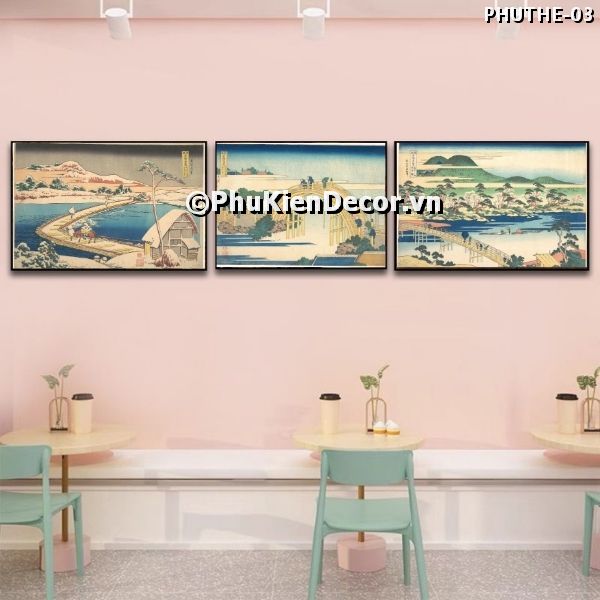 Tranh phong cảnh thiên nhiên thời đại cổ Ukiyo-e bình dị, mộc mạc Tranh phong cảnh thiên nhiên thời đại cổ Ukiyo-e bình dị, mộc mạc