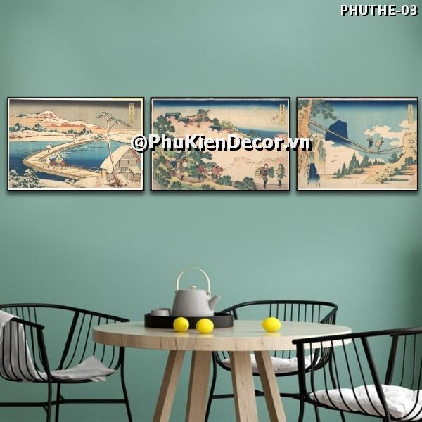 Tranh phong cảnh thiên nhiên thời đại cổ Ukiyo-e bình dị, mộc mạc Tranh phong cảnh thiên nhiên thời đại cổ Ukiyo-e bình dị, mộc mạc