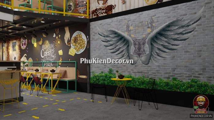 Tranh dán tường 3D cho Quán Cafe với hình ảnh tuổi Teen Tranh dán tường 3D cho Quán Cafe với hình ảnh tuổi Teen
