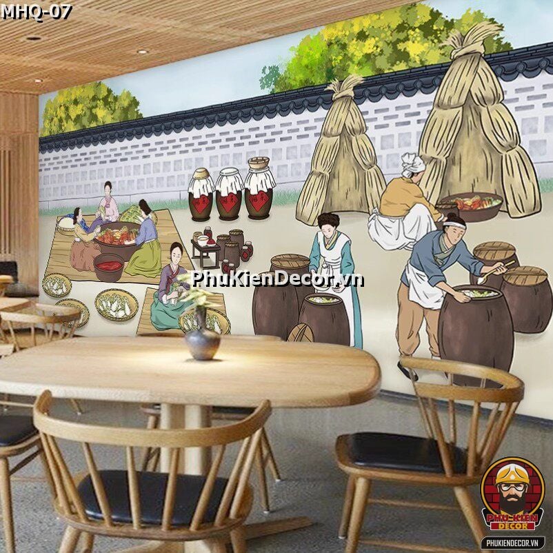 Tranh dán tường 3D Con Người Hàn Quốc Cổ Điển - Cung Đình Tranh dán tường 3D Con Người Hàn Quốc Cổ Điển - Cung Đình