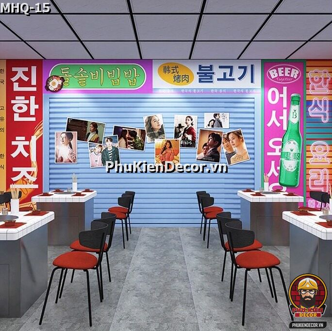Tranh dán tường 3D Hàn Quốc phong cách dành cho Quán Ăn Vặt Học sinh, Tuổi Teen, Gen Z Tranh dán tường 3D Hàn Quốc phong cách dành cho Quán Ăn Vặt Học sinh, Tuổi Teen, Gen Z