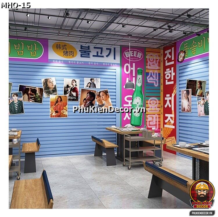 Tranh dán tường 3D phong cách Hàn Quốc dành cho Quán Trà Sữa, Cafe đẹp Tranh dán tường 3D phong cách Hàn Quốc dành cho Quán Trà Sữa, Cafe đẹp