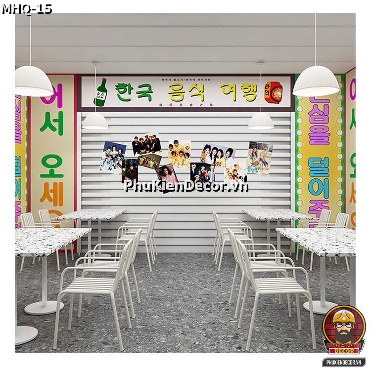 Tranh dán tường 3D phong cách Hàn Quốc dành cho Quán Trà Sữa, Cafe đẹp Tranh dán tường 3D phong cách Hàn Quốc dành cho Quán Trà Sữa, Cafe đẹp