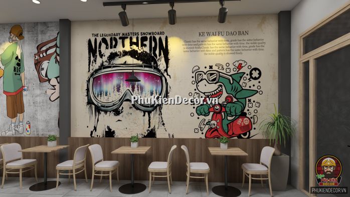 Tranh dán tường 3D kiểu bụi bặm, đường phố, hip hop Tranh dán tường 3D kiểu bụi bặm, đường phố, hip hop