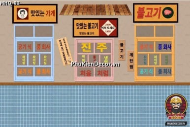 Tranh dán tường 3D phong cách Hàn Quốc đẹp dành cho Quán Ăn, Nhà Hàng, Lẩu Nướng Tranh dán tường 3D phong cách Hàn Quốc đẹp dành cho Quán Ăn, Nhà Hàng, Lẩu Nướng