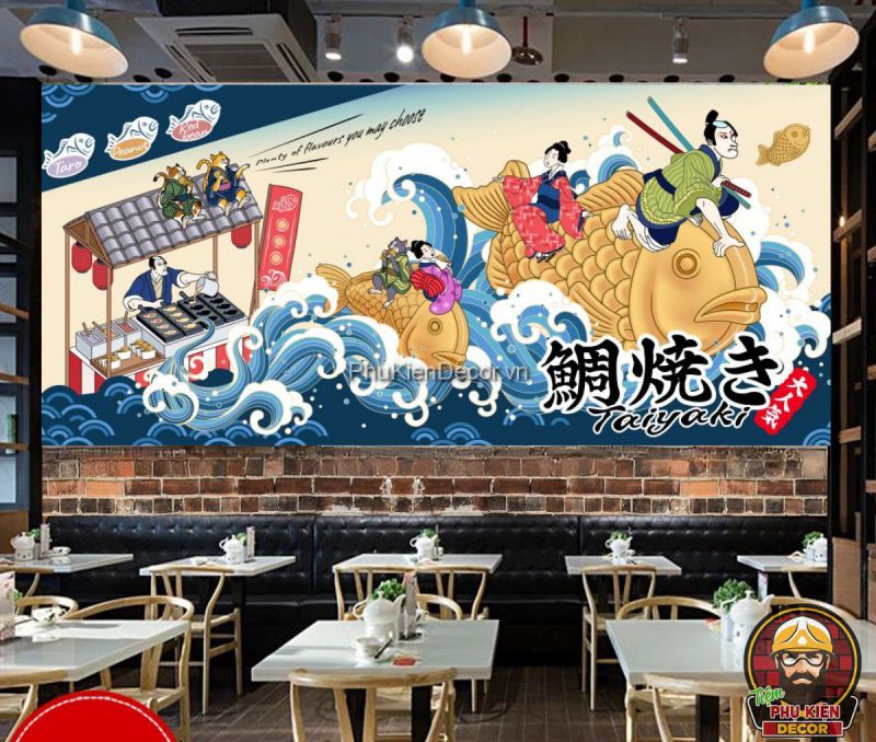 Tranh dán tường nghệ thuật Nhật Bản Tranh dán tường nghệ thuật Nhật Bản