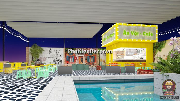 Tranh dán tường 3D phong cảnh Châu Âu trang trí Quán Trà sữa Tranh dán tường 3D phong cảnh Châu Âu trang trí Quán Trà sữa