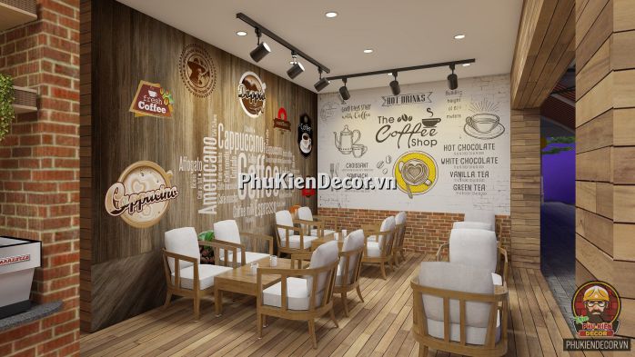 Tranh dán tường 3D quán Cafe chủ đề Vintage Cổ điển, Châu Âu Tranh dán tường 3D quán Cafe chủ đề Vintage Cổ điển, Châu Âu