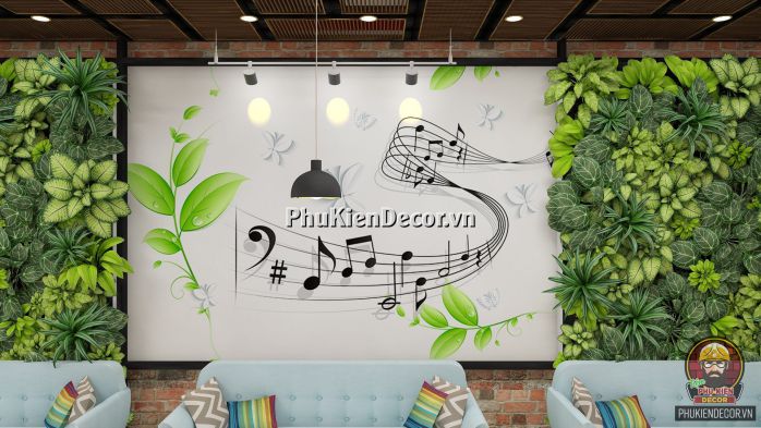 Mẫu tranh dán tường quán Cafe Đường Phố - Âm nhạc Mẫu tranh dán tường quán Cafe Đường Phố - Âm nhạc