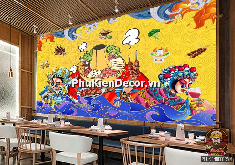 21 Mẫu vẽ tranh tường quán ăn vặt đẹp ấn tượng  Mỹ thuật TiNo