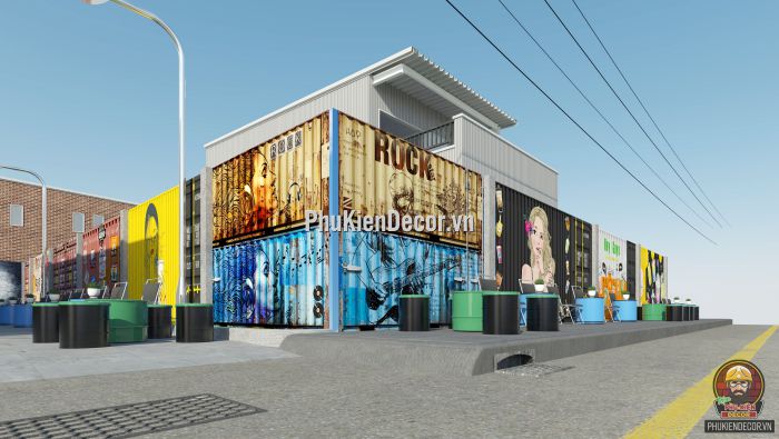 Tranh dán tường 3D quán Trà sữa ấn tượng, phá cách, độc đáo Tranh dán tường 3D quán Trà sữa ấn tượng, phá cách, độc đáo